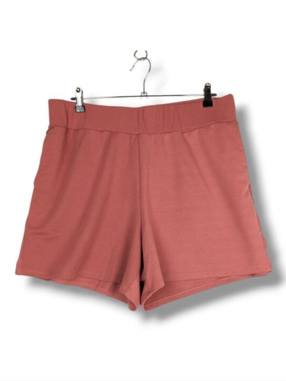 Eloquii Pull On Jersey Knit Shorts Size 14/16 1X Dusty Rose Pink 4.5" Short